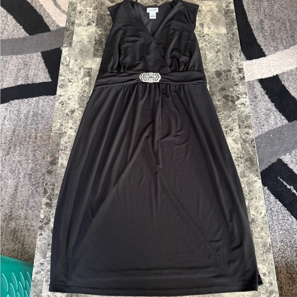 Motherhood Maternity Black Sleeveless Midi Dress size L